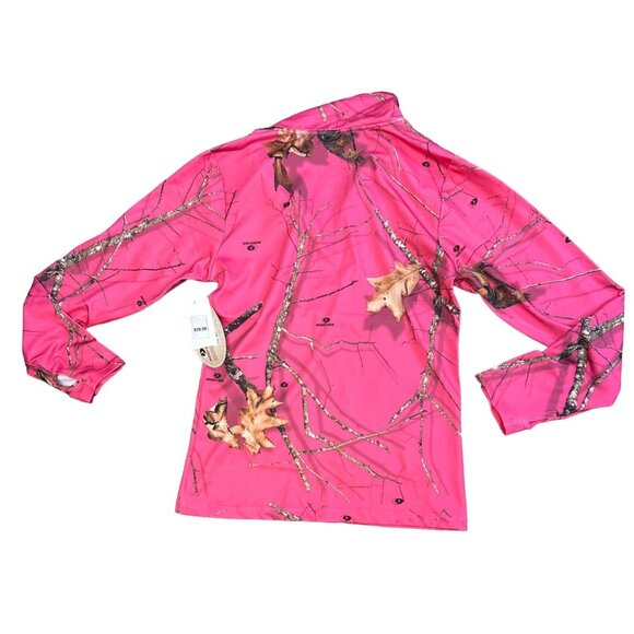 Mossy Oak 1/4 Zip Performance Pullover in Fuschia Size Small NWT - Picture 2 of 3